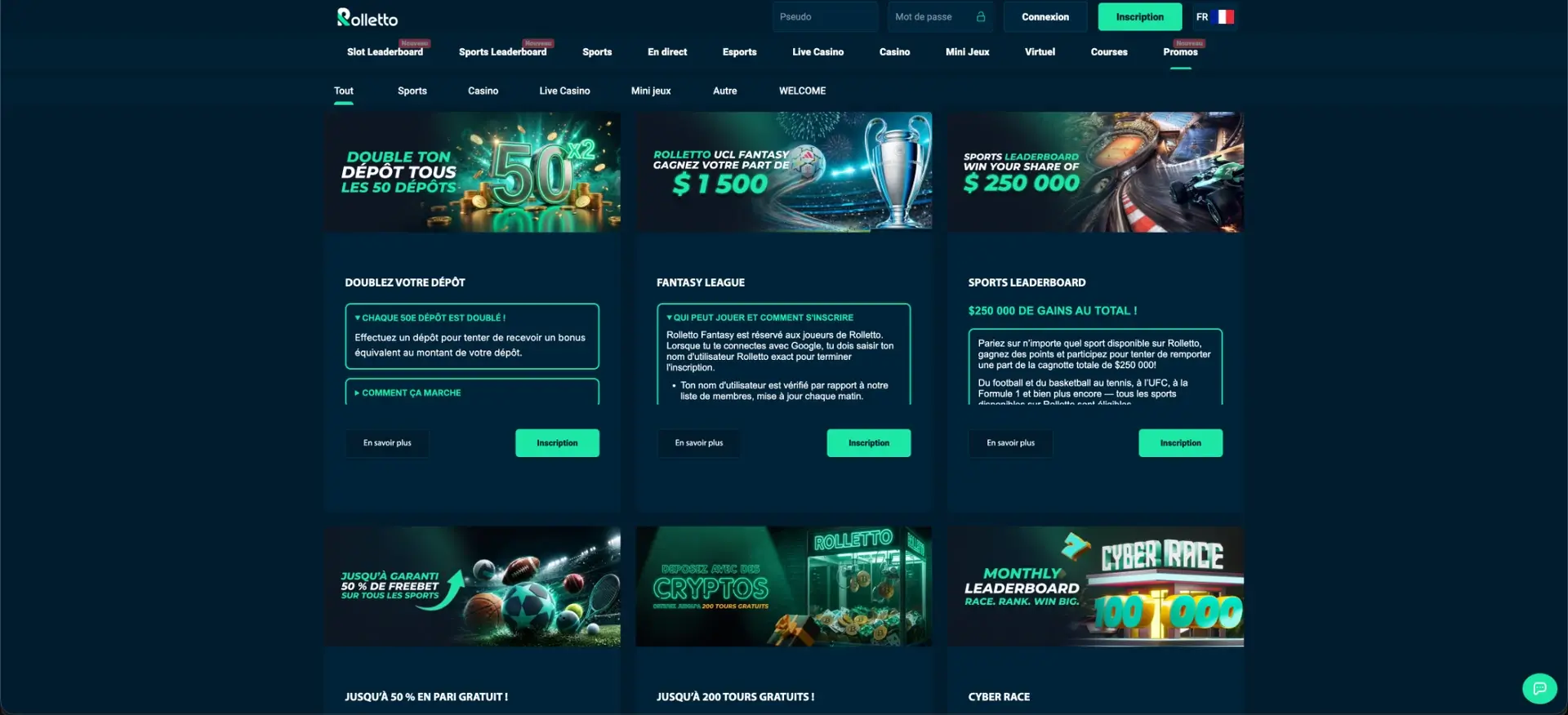 Promotions Rolletto casino